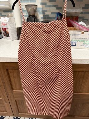 Levi's pink and brown  checkered  Dress